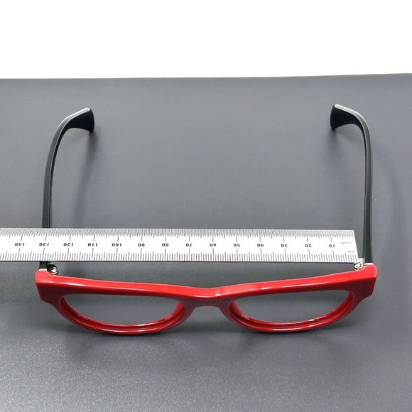 PRADA VPR13Q Eyeglasses in color SMN 1O1 Eyeglasses Frames Italy Red Black 52 mm - Picture 9 of 14
